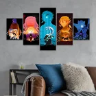 Плакат из аниме рассекающий демонов, Настенная картина на холсте, Декор для дома