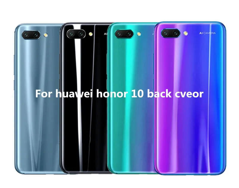 100% Оригинальный Huawei Honor 10 стеклянная задняя крышка батарейного отсека Корпус