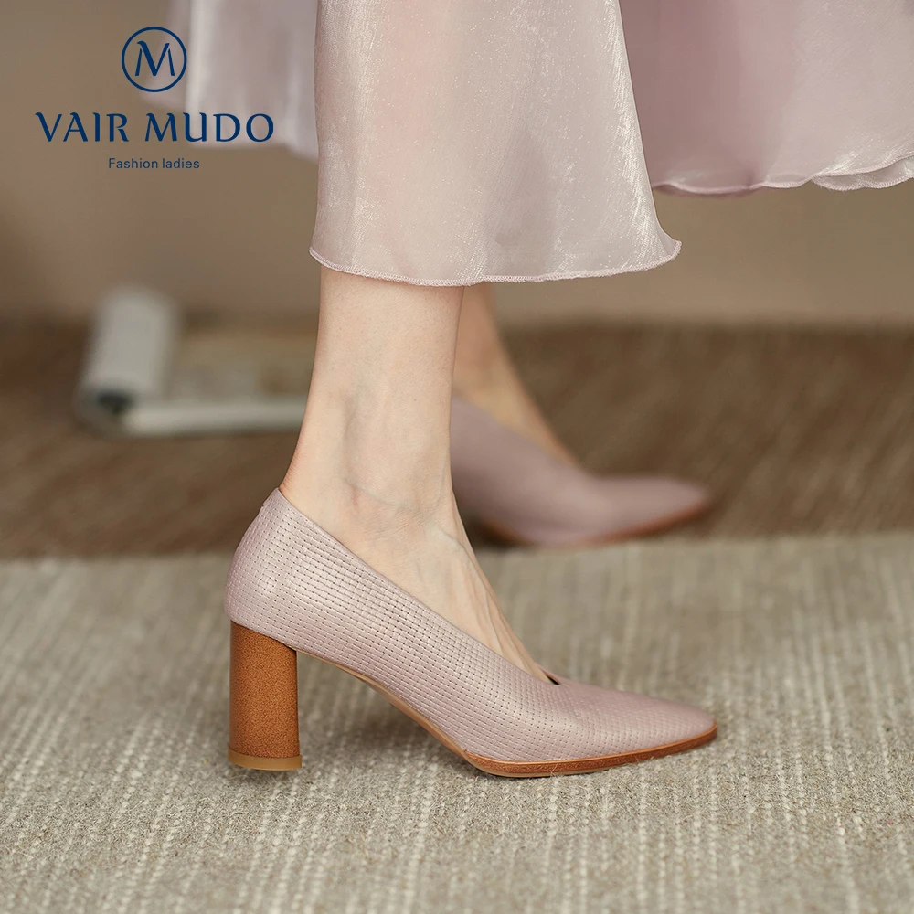 

New Spring Autumn High Heel Pumps Shoes Women Genuine Leather Handemade Fashion DRESS Shallow Sexy Footwear Female D172L