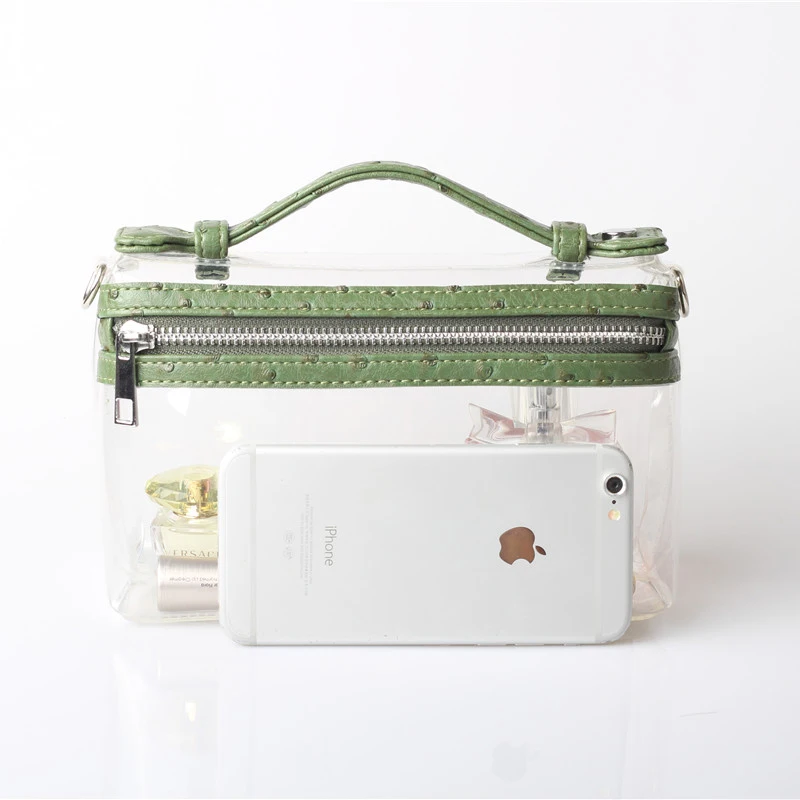 Роскошная прозрачная сумочка для женщин летняя маленькая Наплечная Сумка из ПВХ