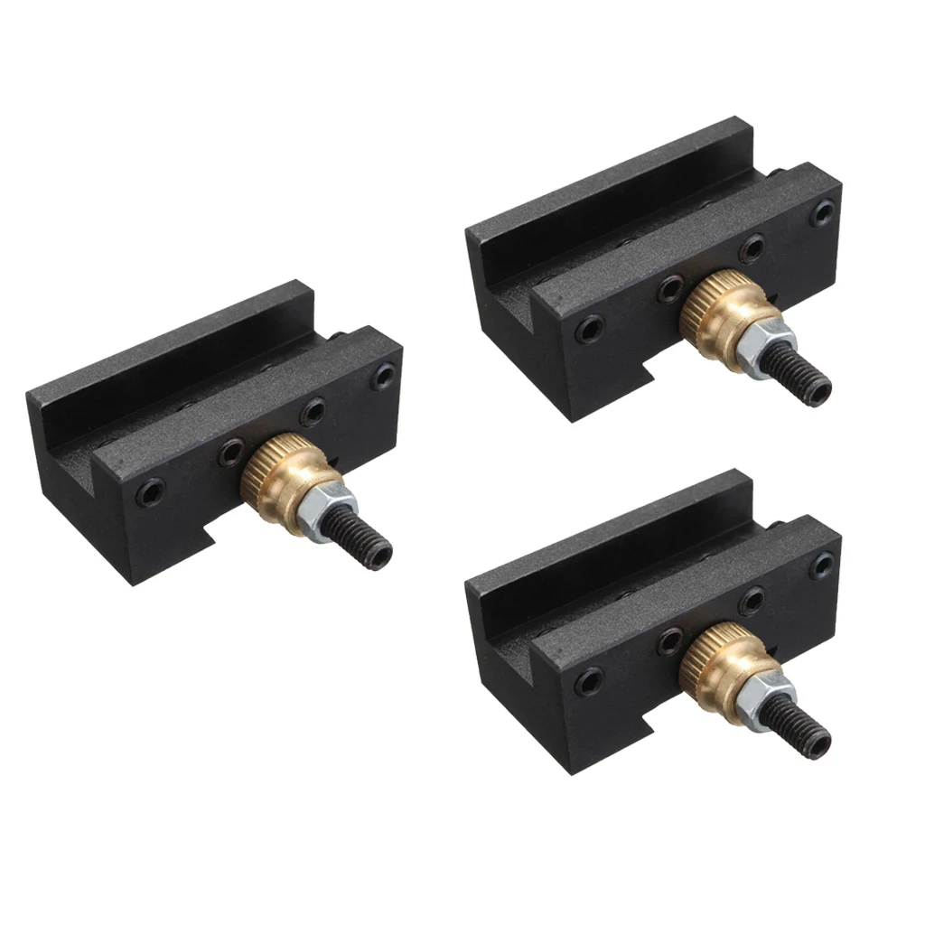 Turning Tool Post Holder Mini Lathe Quick Change Holder( Iron+Brass/3Pack/Black ) | Дом и сад