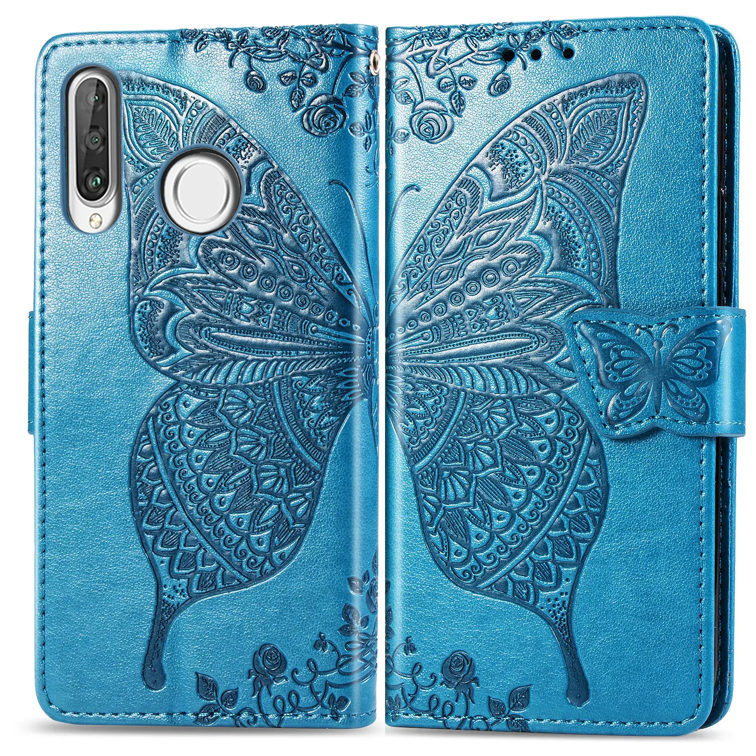 Кожаный чехол для Huawei P30 P20 Lite Pro 2019 чехол-книжка с бабочкой P 30 Mate 20 10 чехол-накладка