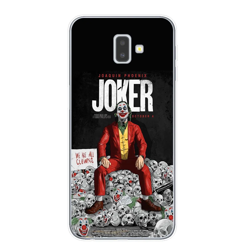 Joker из фильма ужасов «надевать счастливого лица мягкий TPU чехол для samsung J3 J5 J7 J4 J6 плюс Примечание 10 Pro Прозрачный чехол для телефона