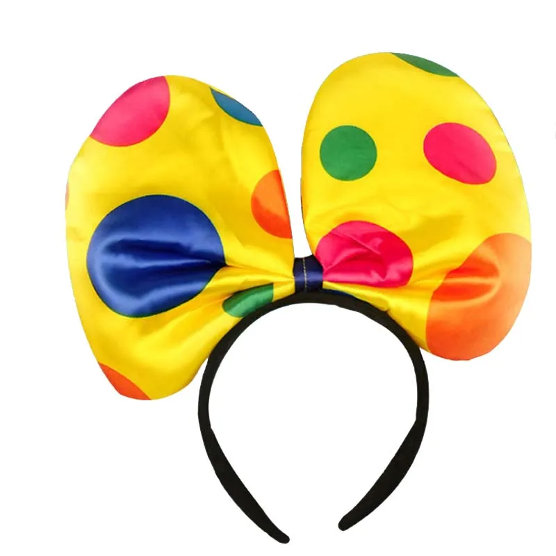 

Girls Boy women Fun Clown Cosplay Stage Performance Costume Polka Dot Headband Tie Skirt Carnival Birthday Party Clown Cosplay