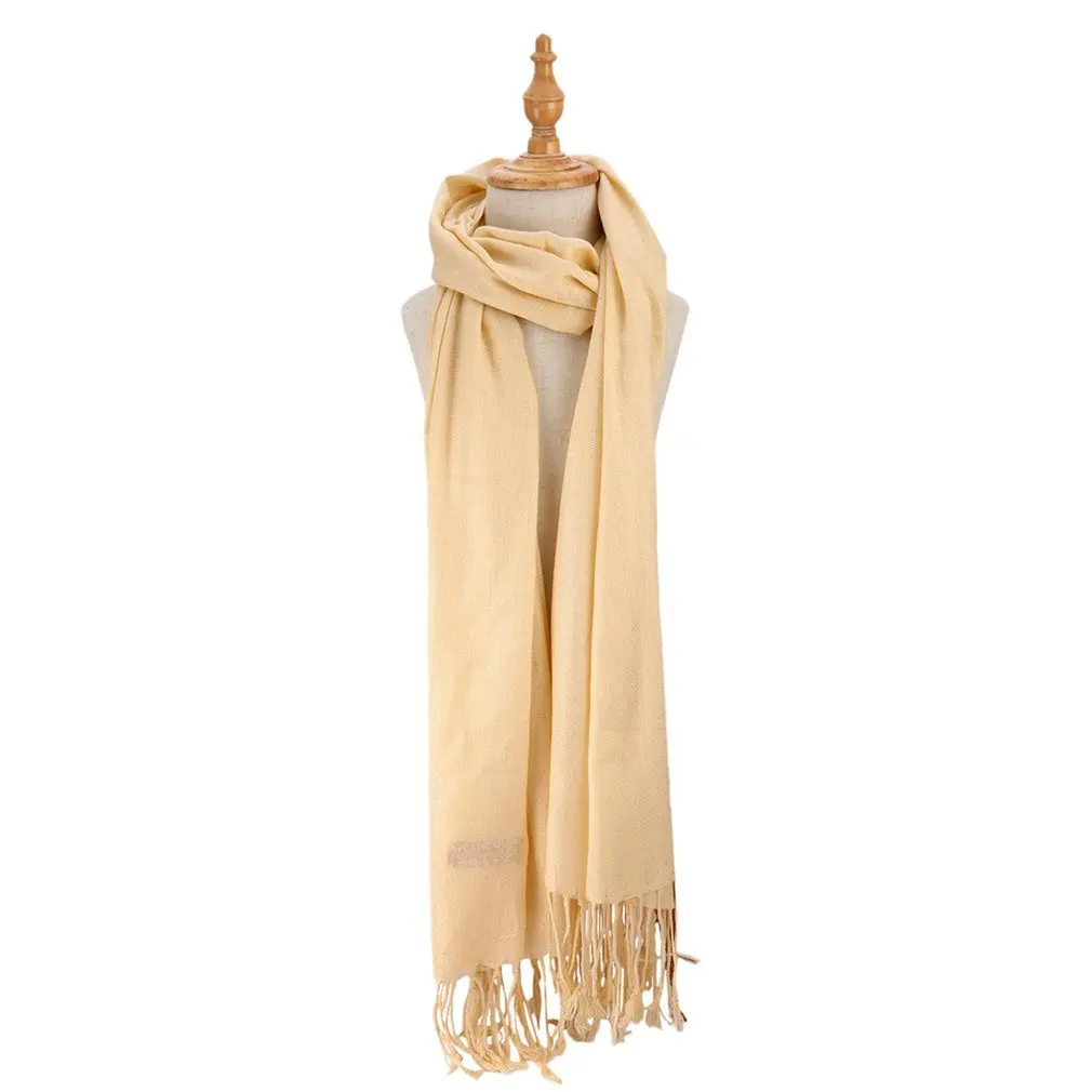 Oversize Scarves 170 x 73 cm Simple Warm Blanket Unisex Solid Wrap Cashmere Scarf Shawl Pashmina For Women Men Autumn Winter |