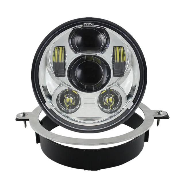 

5 комплектов светодиодных фар 3/4 дюйма для Honda VTX с кронштейном и оборудованием — Plug and Play (Generation III) — 2002-2008 VTX 1800 VTX 1300