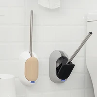 modern nordic toilet brush long handle wall mounted bathroom tools toilet brush cleaning kit brosse wc household items df50mt