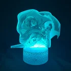 Обувь для косплея по аниме атака на Титанов Леви Акерман 3D изображение Лампы Будильник база 16 Цвет дистанционного Управление снотворное лампа Аниме Драконий жемчуг вентиляторы подарки на день рождения