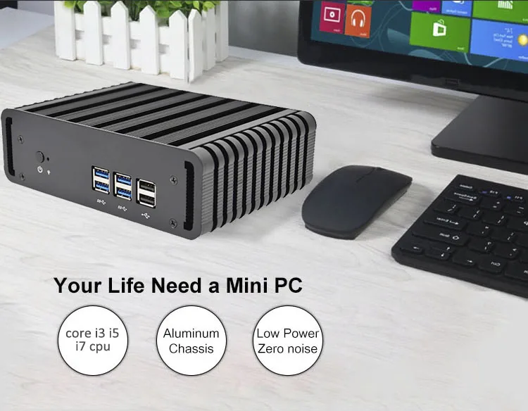 QINLAN дешевый i3 5010U Broadwell Мини ПК Windows 10 Barebone компьютер Intel Core i3 2,1 ГГц HD 5500 графика HTPC wifi HDMI