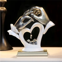 love hand statue home decoration statue vintage jewelry resin crafts love hand statue creativity home office decoration