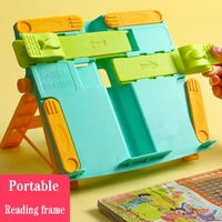 multifunctional telescopic reading book adjustable shelf children desktop portable bookshelf go to work students to relax