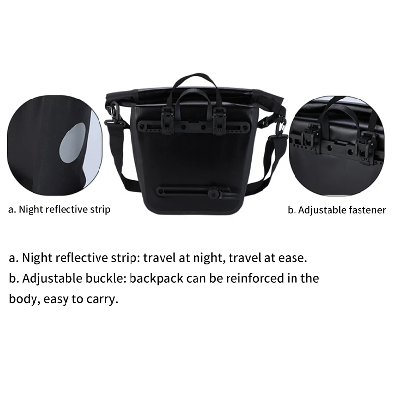 

Bikes Waterproof Bicycle Bags for Luggage Carriers - Bicycle Luggage Carrier Bags for Hanging - Saddlebags for Bicycles
