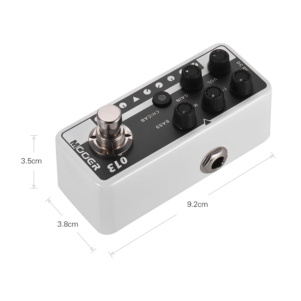 

Mooer MICRO PREAMP Series 013 MATCHBOX Classic American Style Digital Preamp Preamplifier Guitar Effect Pedal