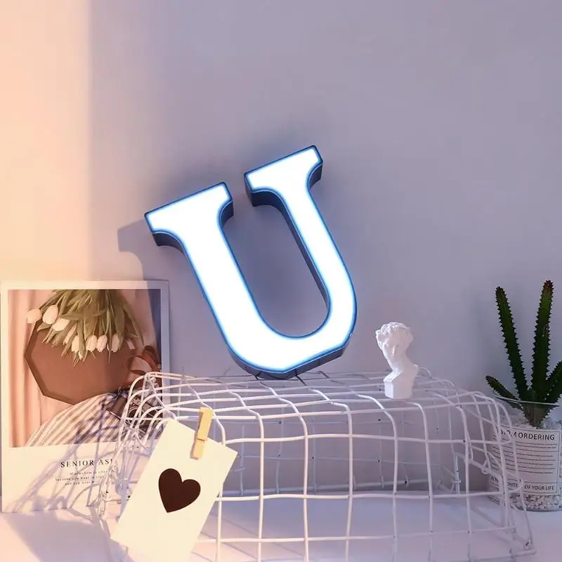 Светодиодный ночник с 26 буквами светильник алфавитом и шатром комнатное