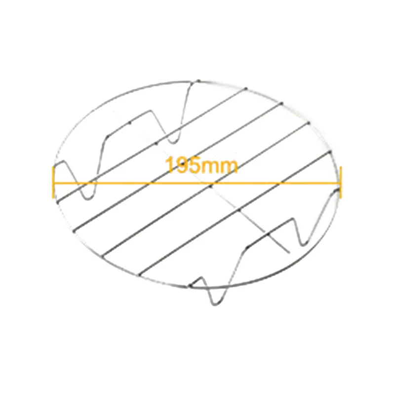 

New 5pcs/Set Air Fryer Accessories Practical Baking Basket Pizza Plate Pot Pad Grill Pot Rack Durable Kitchen Tools Set