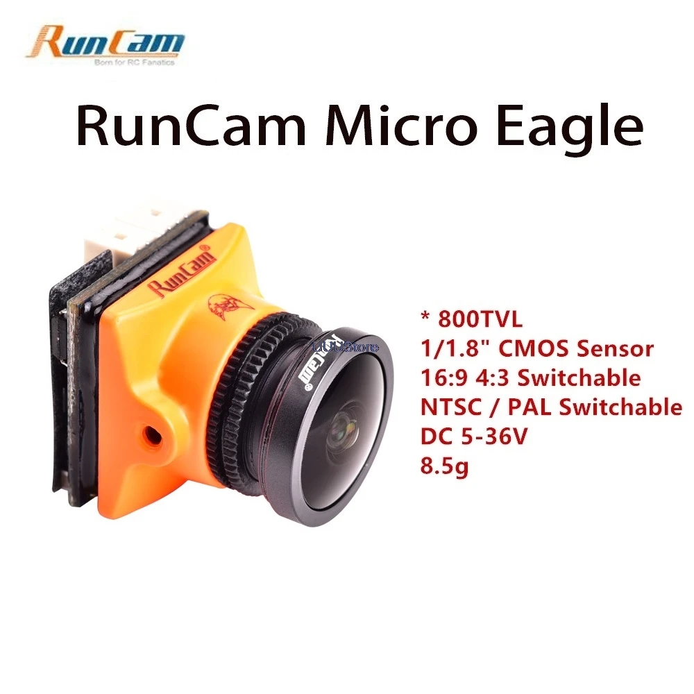8 5g Мини RunCam 800TVL микро Орел FPV камера CMOS сенсор 16:9/4:3 NTSC/PAL переключаемый для WDR