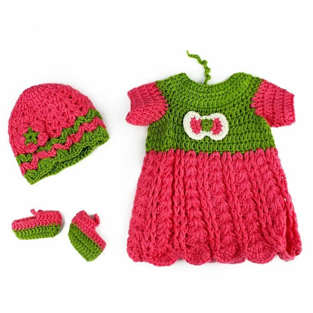 

New For 16" Reborn Baby Girl Doll Clothes Dress Romper Bebe Costume Accessories American Girl Doll Clothes Doll Accessories
