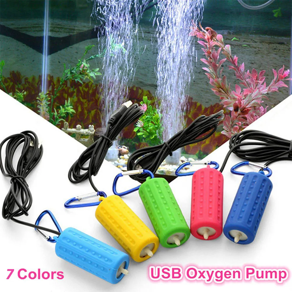 

Портативный Миниатюрный аквариум с USB аквариумный кислородный воздушный насос, бесшумные энергосберегающие принадлежности, аквариумные а...