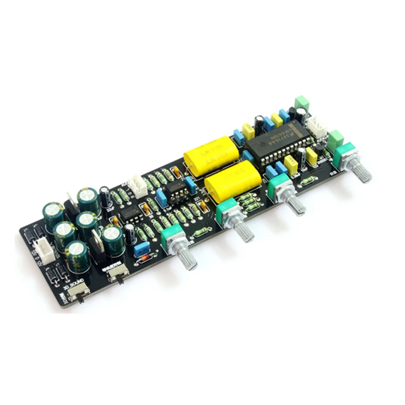 Плата предварительного усилителя LM4610 3D предусилитель для баланса звука NE5532 бас
