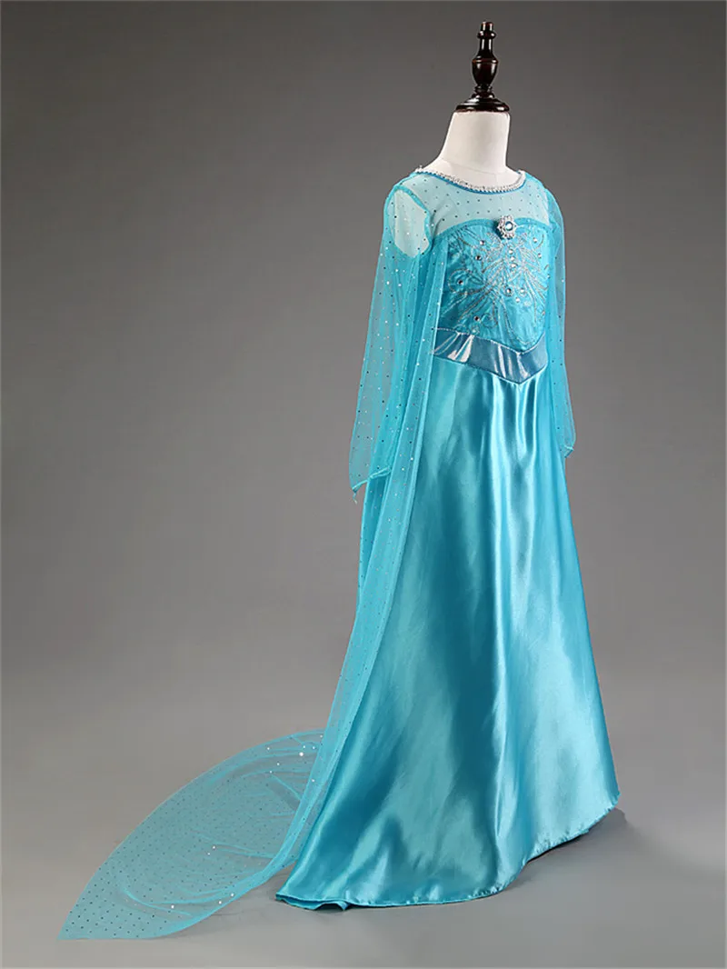 Детское длинное платье для девочки причудлинный костюм на Хэллоуин и Рождество