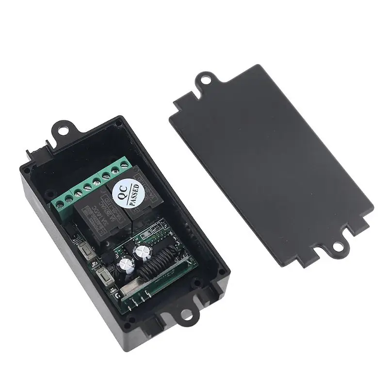 Модуль приемника управления 433 МГц DC12V 2CH реле беспроводной пульт дистанционного