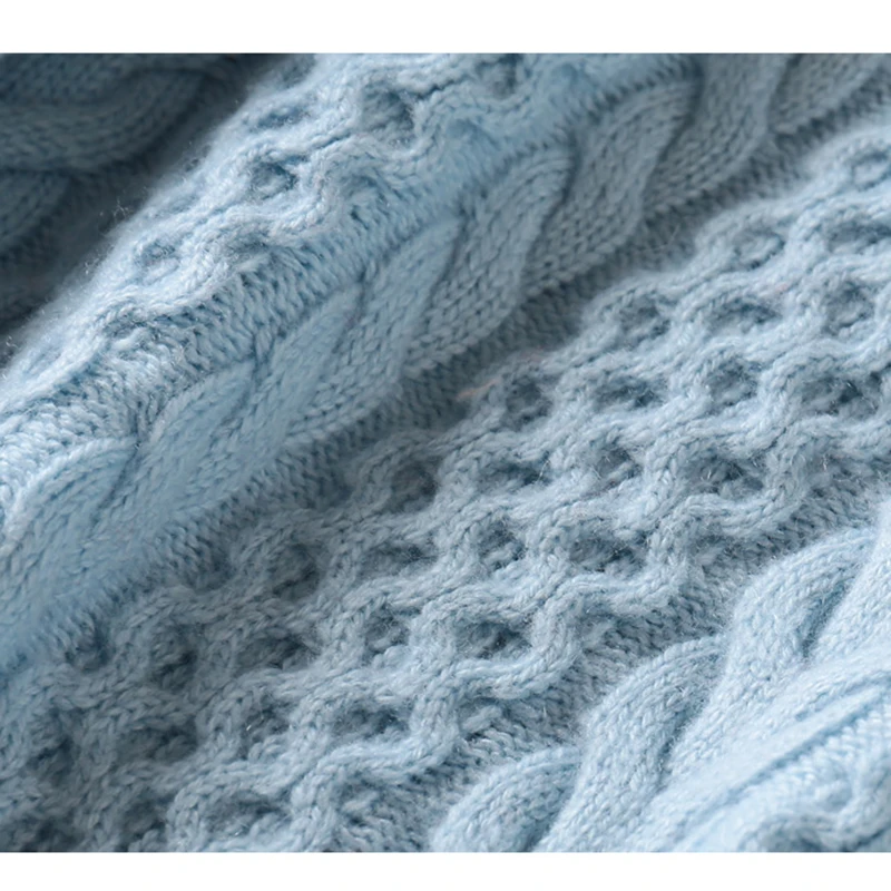 Женский толстый кашемировый свитер плотный мягкий теплый свободного покроя