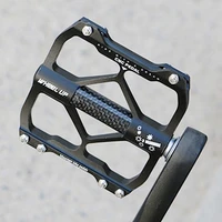 carbon fiber ultralight 3 bearings pedal bicycle bike pedal anti slip footboard bearing quick aluminum alloy bike accessories