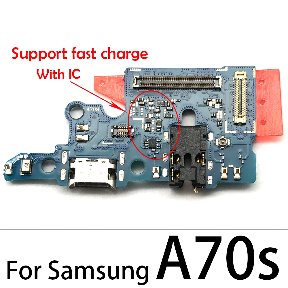 Док-станция с USB-портом для зарядки плата гибким кабелем Samsung A12 A10S A20S A21S A30S A50S A70S A01