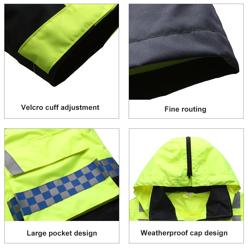 Защитная дождевая куртка со съемным пуховым капюшоном водонепроницаемая