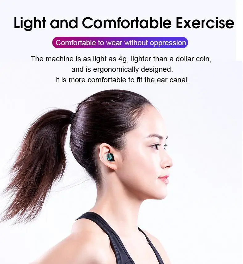 Bluetooth наушники TWS гарнитура сенсорные защита от пота Hi Fi стереонаушники с