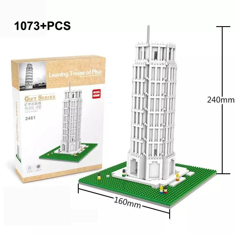 Миниатюрные строительные блоки сборные современное здание известная культура
