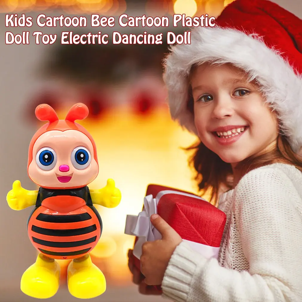 

Electric Musical Dancing Bee Cartoon Robot LED Flashing Light Sing Dance Intelligent Interactive Gift Electronic Pets Music Toy