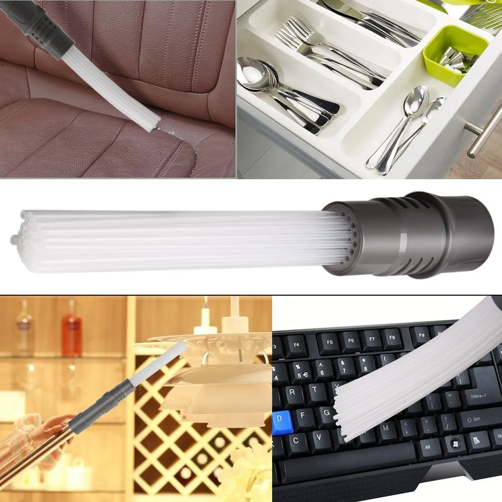 

Multi-tube Vacuum Straw Cleaning Brush Tubes Dust Cleaner Remover for Keyboard Car Gap Dust Vacuum Attachment Dirt Clean Tools