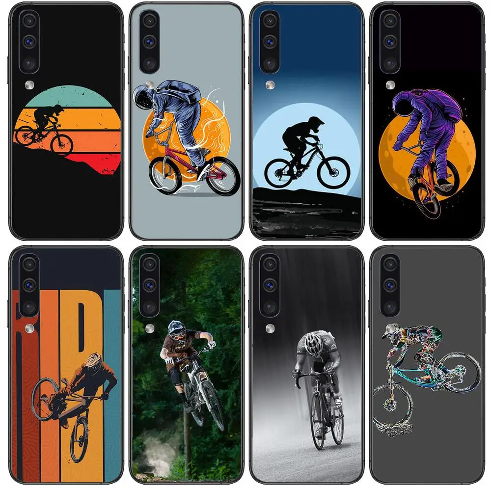

Mountain Bike Phone cover hull For SamSung Galaxy S8 S9 S10E S20 S21 S5 S30 Plus S20 fe 5G Lite Ultra black soft case