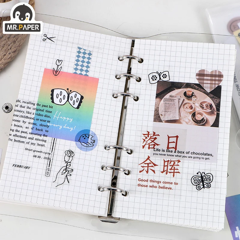 Mr.paper 20 шт./лот бумага для сливочного масла в стиле Instagram скрапбукинга с пулями