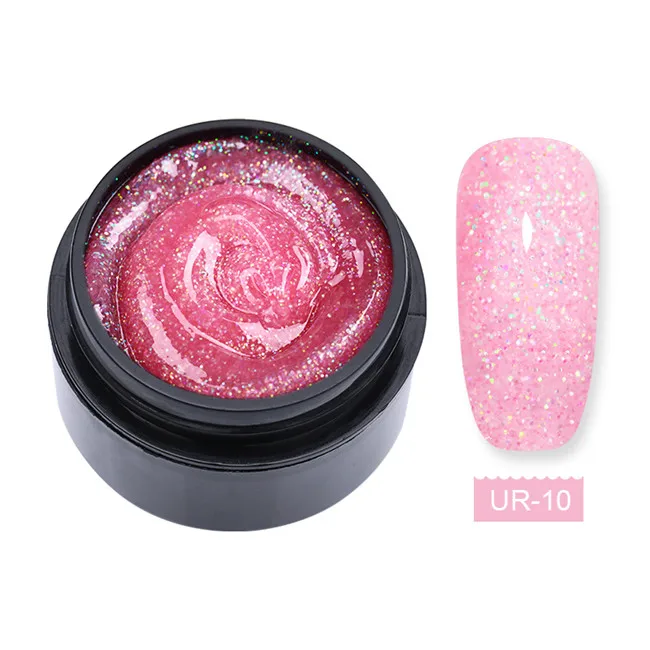 glitter10 UR SUGAR 15 мл сверкающий Удлинительный УФ-гель лак мерцающий блеск твердость ногтей Советы Инструменты строитель полиуф гель лак - Цвет: glitter10