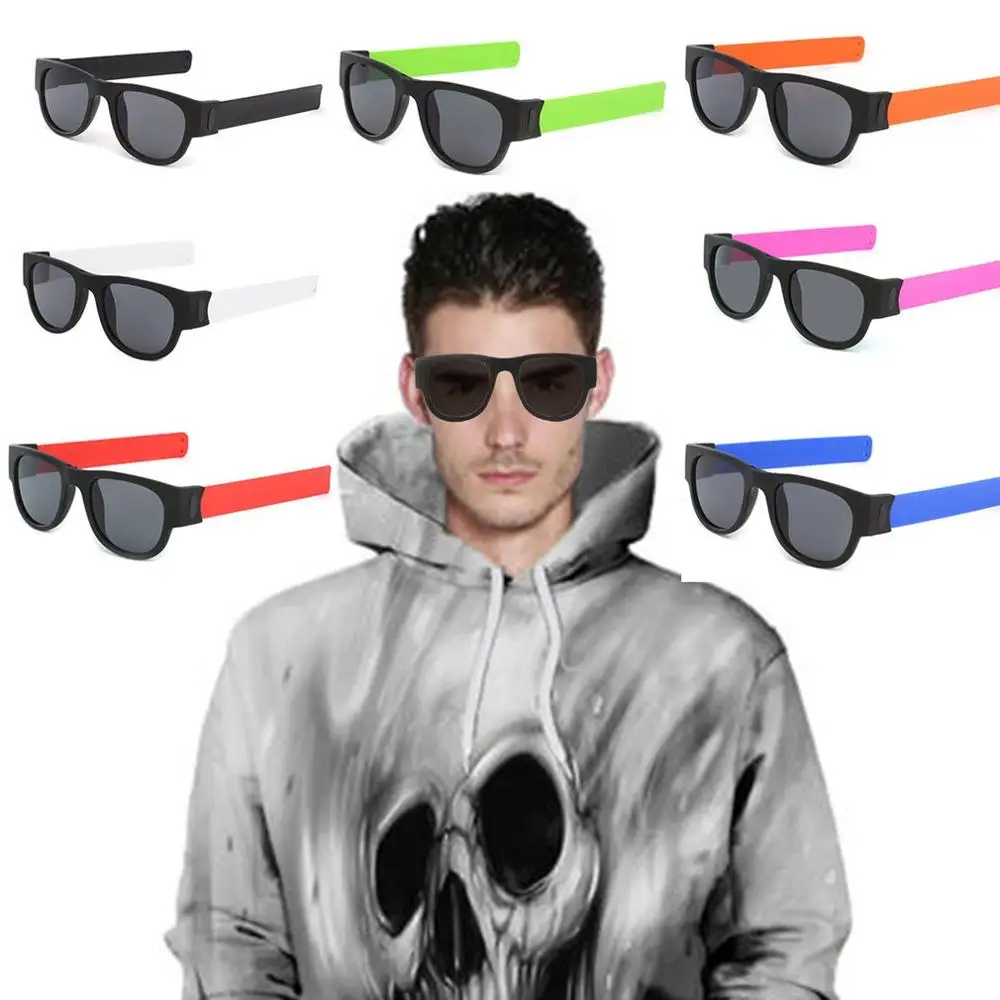 

Folding Snap Ring Riding Sunglasses Sunglasses Sunglasses For Men Sunglasses Folding Bracelet Sunglasses