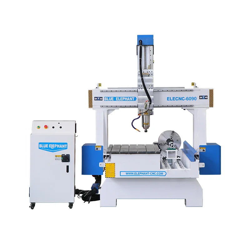 Водяное охлаждение 1 5 кВт шпиндель CNC6090 с поворотным CNC 6090 гравировальный станок