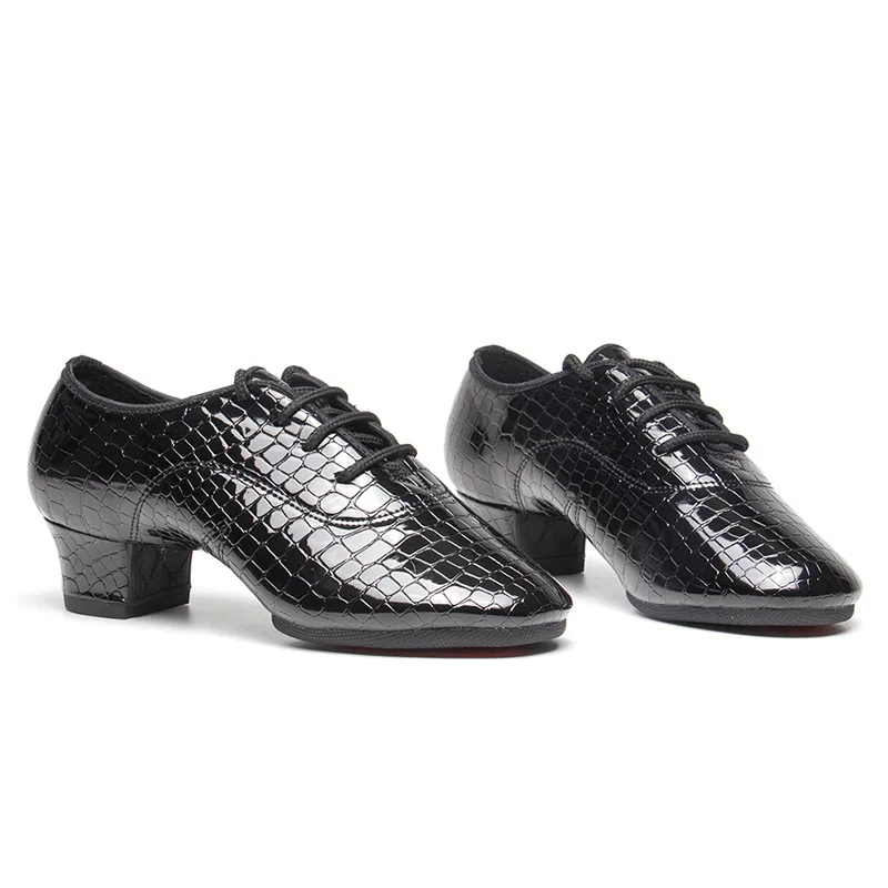 Туфли HROYL мужские для танцев латинских искусственная кожа высота каблука 3 5 см с
