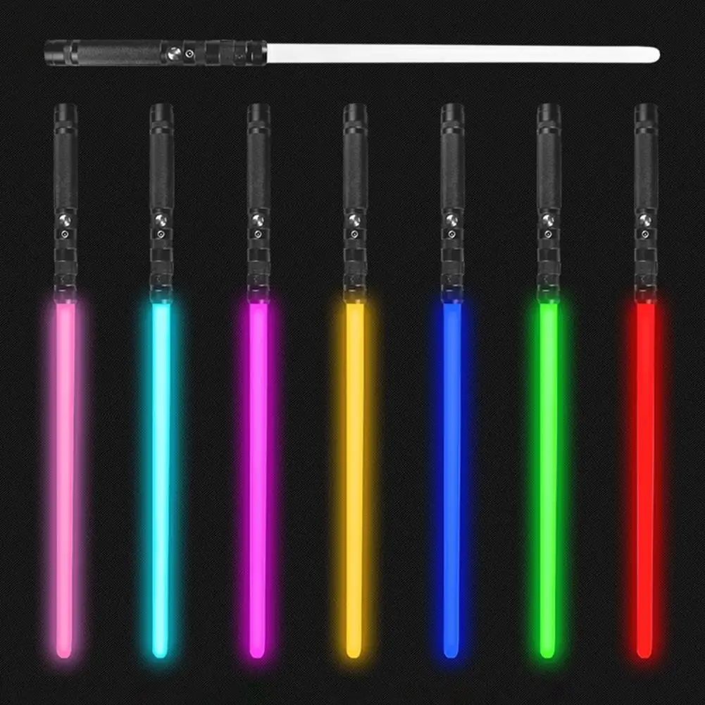 Sable de luz de empu&ntilde;adura de Metal para adultos y ni&ntilde;os, sable l&aacute;ser de duelos pesados, 12 colores, simulaci&oacute;n de sonido, regalos de Navidad, Cosplay-4