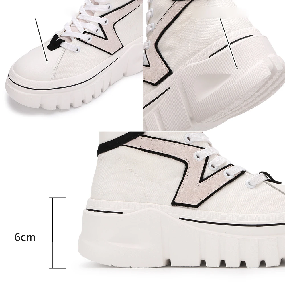 

Women Casual Sneakers Ladies High Sport Sneakers Female Brand Platform Shoes Girls Real Leather Sneakers Woman Sneakers Trainers