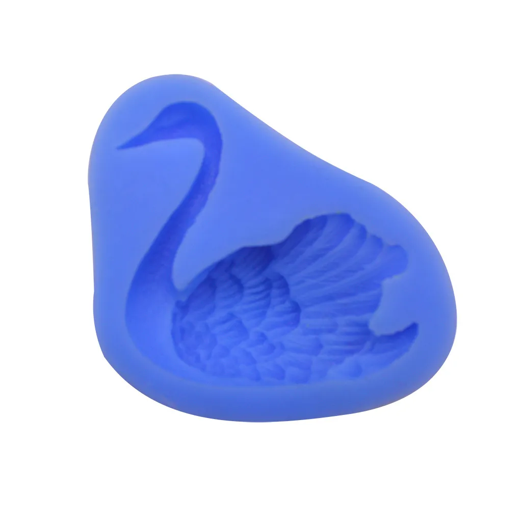 Силиконовая форма Лебедь Формочки Для помадок торта декоративное устройство для