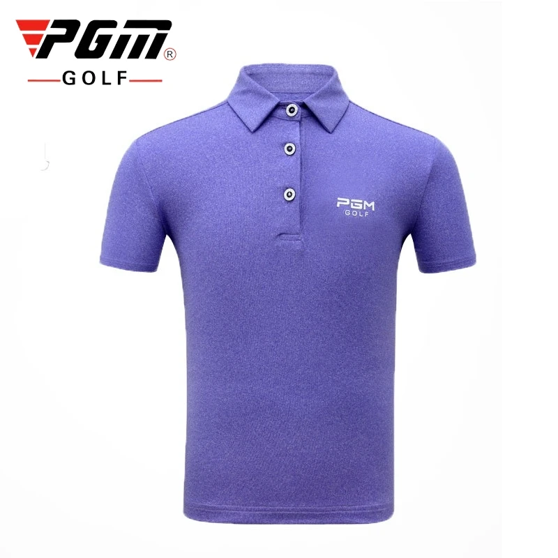 

PGM Men Short Sleeve Breathable Golf T-Shirt Mens Summer Comfortable Turn Down Collar Sportswear AA51872