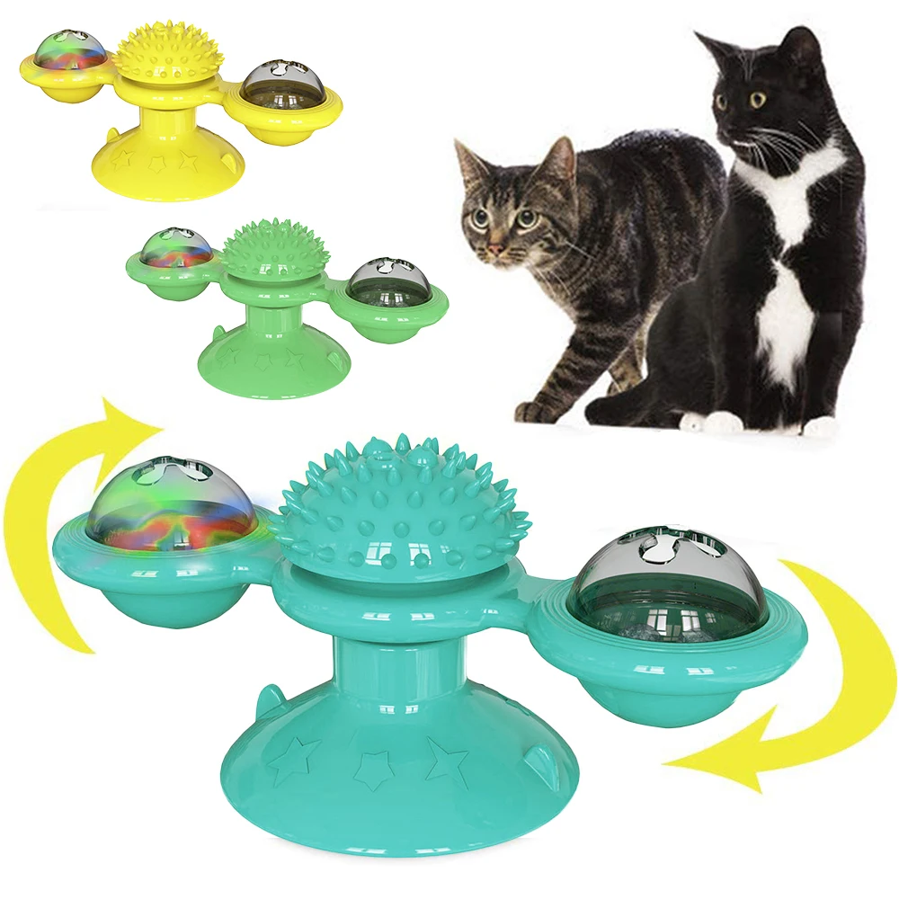 

Игрушки для домашних животных, для кошек и собак, вращающаяся Интерактивная ветряная мельница, игрушка для кошек котёнок Кот игрушка