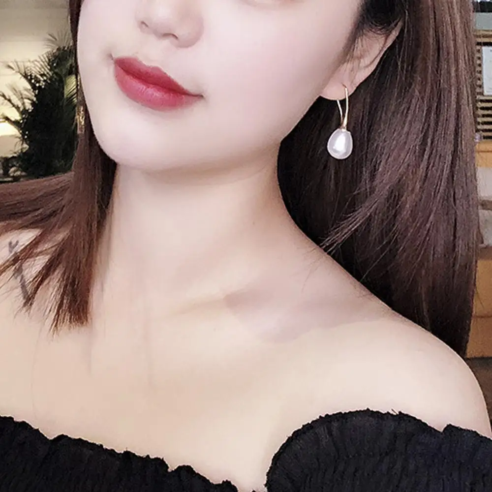 Модные длинные жемчужные серьги в стиле ретро барокко элегантные креативные