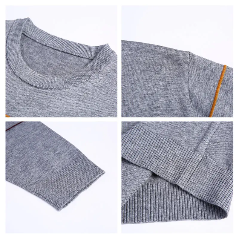 Autumn Winter Cashmere Wool Sweater Men Brand Clothing New Arrival Slim Fit Warm Sweaters O-Neck Pullover Men Top J687