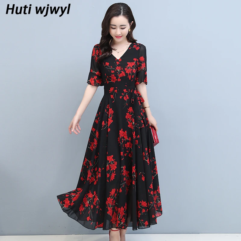 3XL размера плюс кэжуал Бохо Макси Сарафан 2020 элегантные женские облегающие