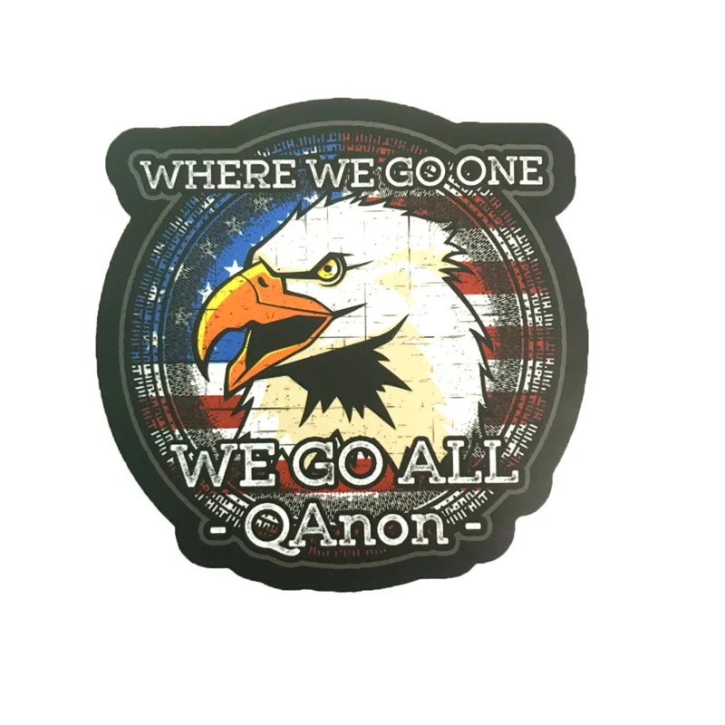 1 шт. США QAnon We Go все наклейки для чемоданов рюкзаков школьных сумок книжных