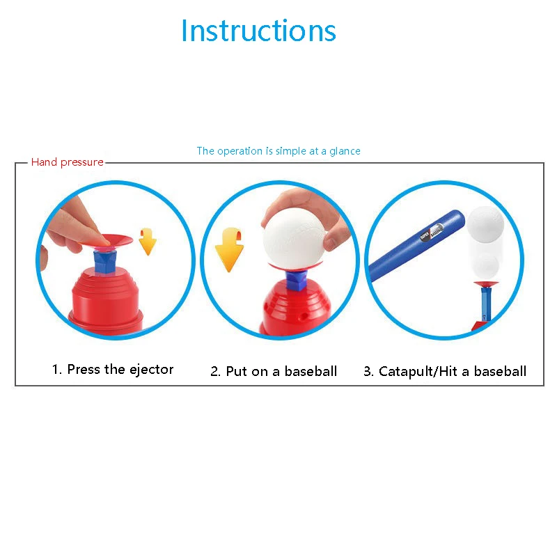 

Children Baseball Toys Baseball Pitching Toy Baseball Launcher Training Baseball Bat for Children Baseball Launcher Toy