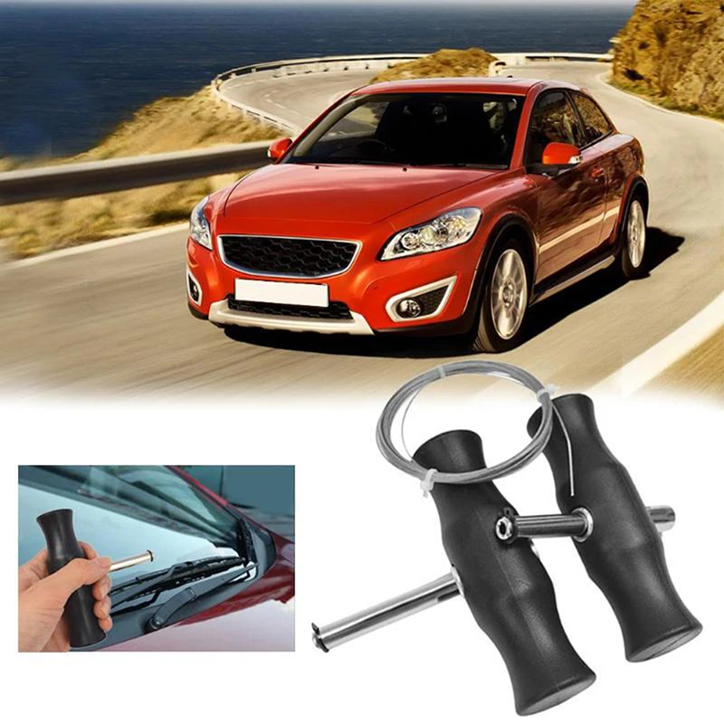 

Professional Car Windshield Removal Tool Nonslip T Handle Window Glass Remover with Wire Kit Universal for Most Vehicles Hot